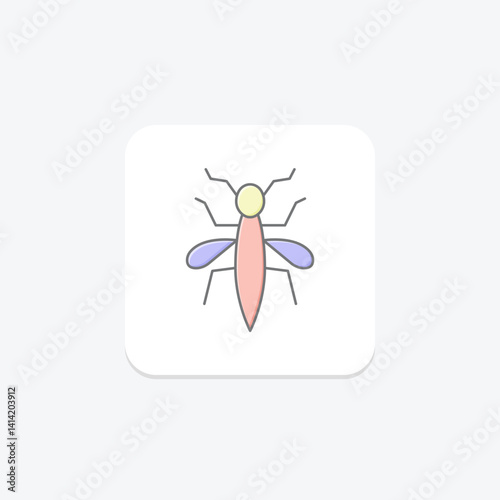 Mosquito, vector, pixel perfect, illustrator file