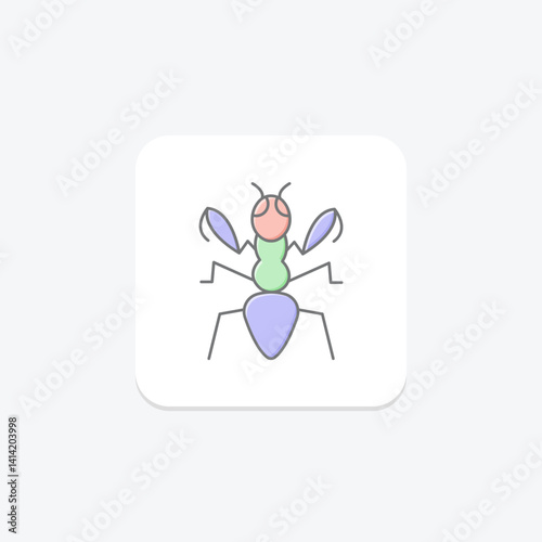 Mantis, vector, pixel perfect, illustrator file