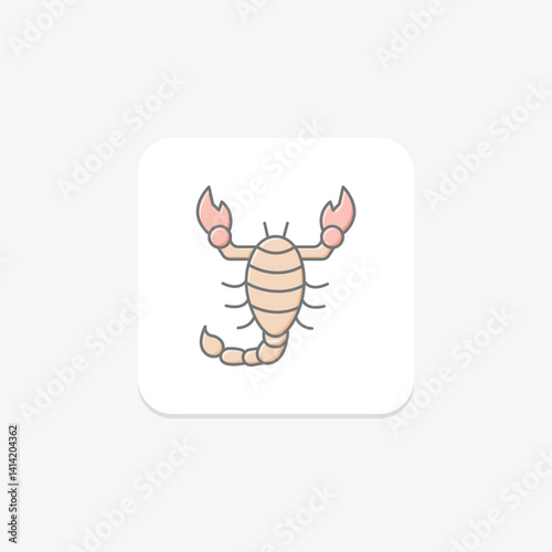 Scorpion, vector, pixel perfect, illustrator file