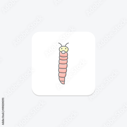 Glowworm, vector, pixel perfect, illustrator file