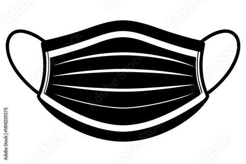 Medical Style Face Mask Vector Illustration