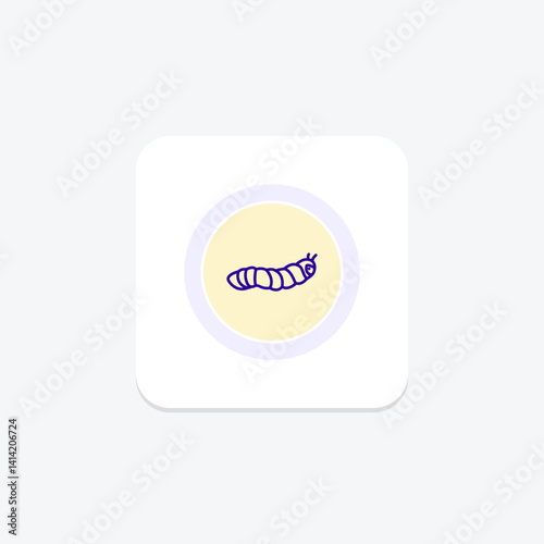 Hornworm, vector, pixel perfect, illustrator file