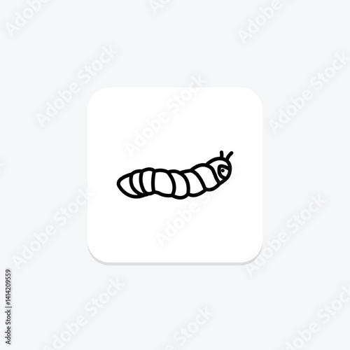 Hornworm, vector, pixel perfect, illustrator file