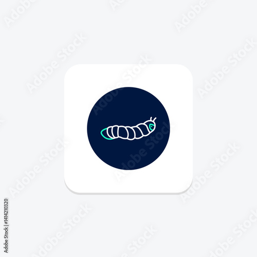 Hornworm, vector, pixel perfect, illustrator file
