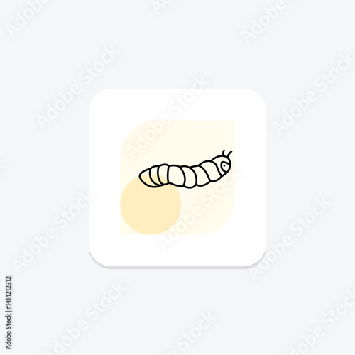 Hornworm, vector, pixel perfect, illustrator file