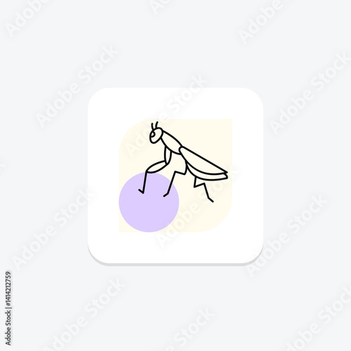 Praying Mantis, vector, pixel perfect, illustrator file