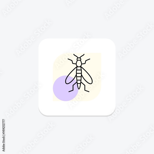 Caddisfly, vector, pixel perfect, illustrator file