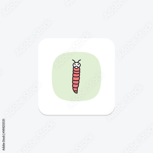 Glowworm, vector, pixel perfect, illustrator file