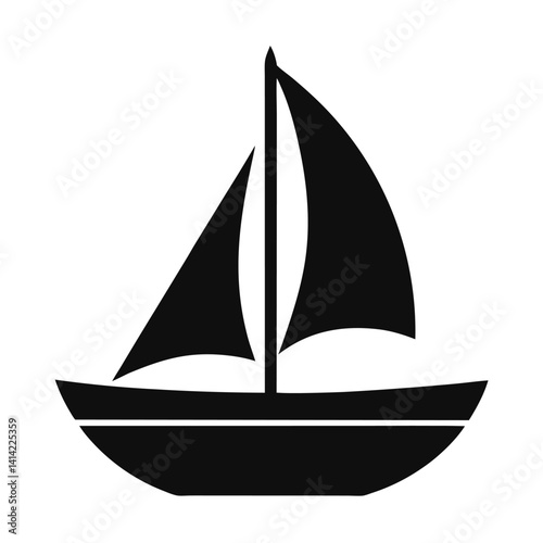 sailboat minimal outline icon