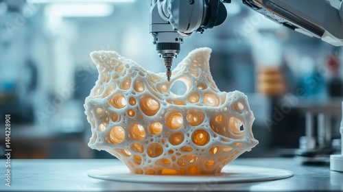 Intricate 3D Printed Structure Creates Unique Organic Design Element