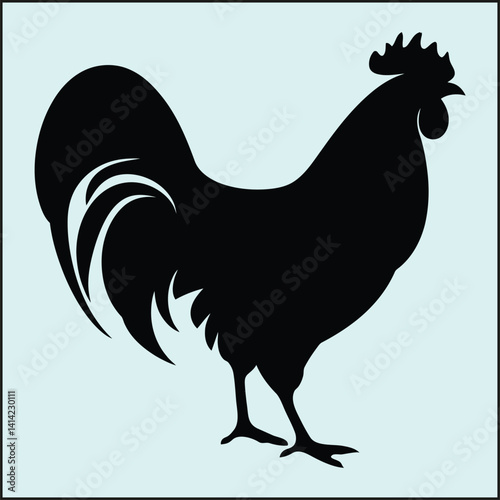 Chicken Silhouette, Bird