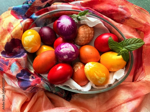 colorful easter eggs