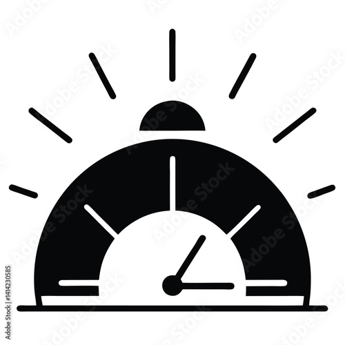 sunrise alarm clock minimal icon