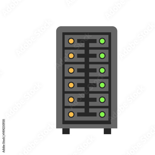 Illustration of a Server Rack