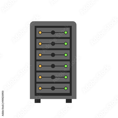 Illustration of a Server Rack