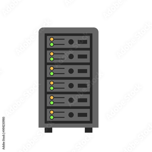 Illustration of a Server Rack