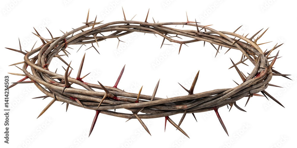 Obraz premium Crown of Thorns PNG – Isolated Transparent Background Image