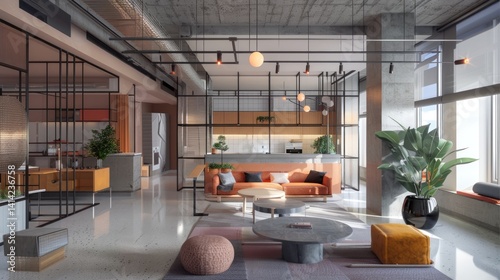 Design flexible live-work units within the apartment complex that accommodate a variety of residential and commercial uses