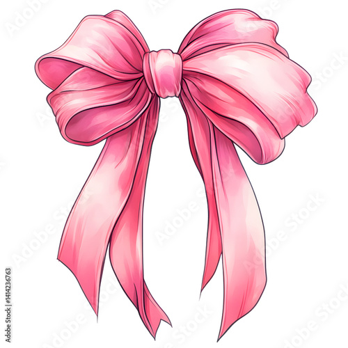 long tail ribbon bow