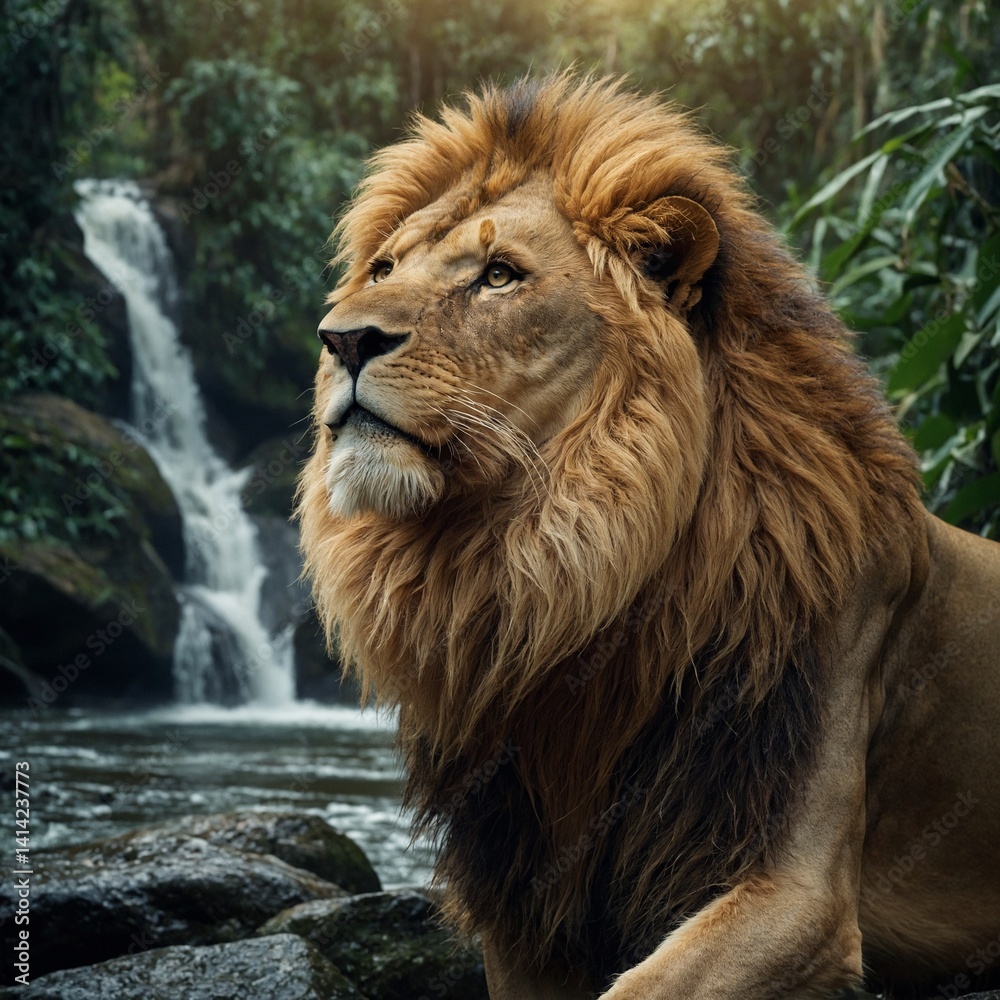 Obraz premium Leo the Lion and the Golden