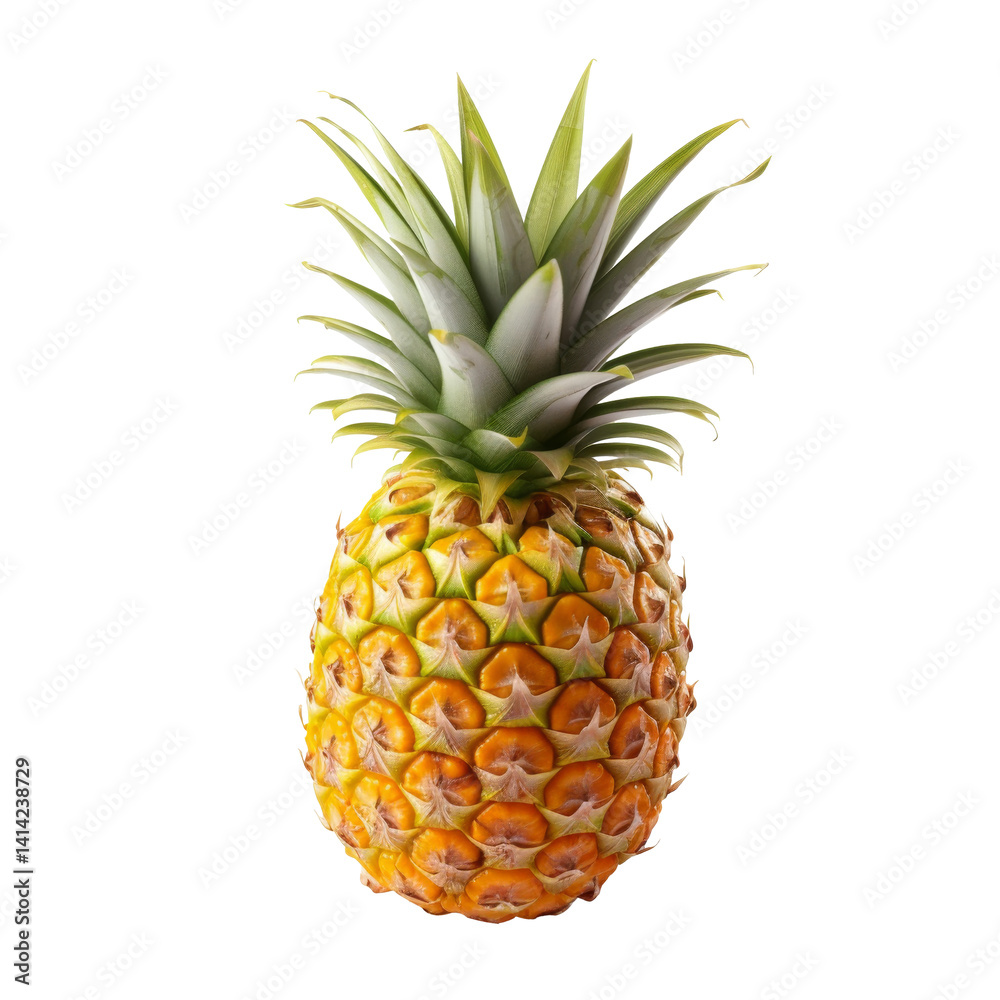 Fototapeta premium fresh pineapple isolated on white