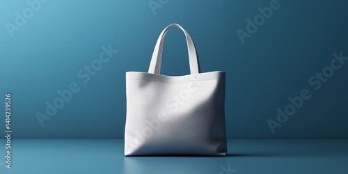 White shopping bag ai generated art