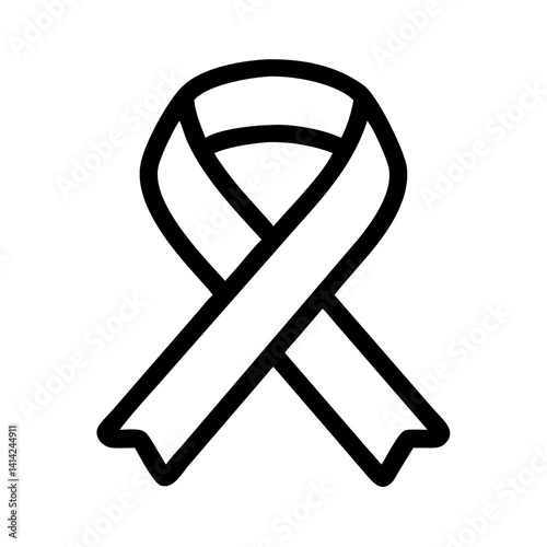 Awareness Ribbon for Support Causes Icon Design
