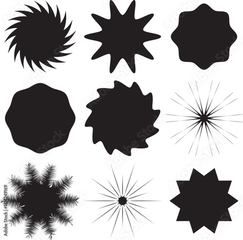 different shapes design for templates.