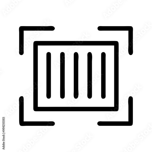 
Barcode Inside Scanning Frame Icon Design