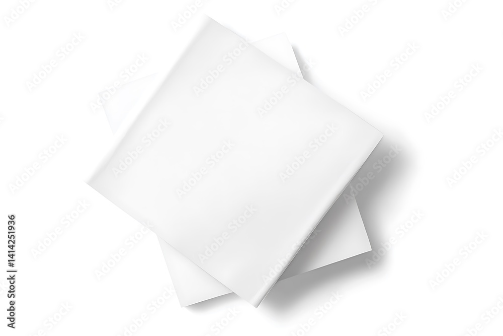 White Tissue or Napkin Sheets on Clean Background – Soft Paper Product JPG for Hygiene, Packaging, and Branding Concepts, health care paper, personal hygiene, simple design element, soft napkin, brand White Tissue or Napkin Sheets on Clean Background – Soft Paper Product JPG for Hygiene, Packaging, and Branding Concepts, health care paper, personal hygiene, simple design element, soft napkin, brand