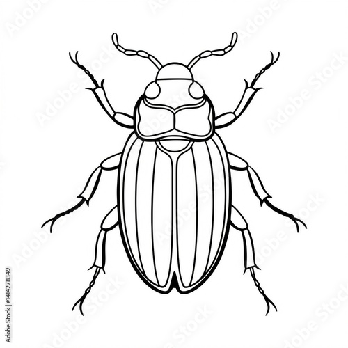 dung beetle coloring 