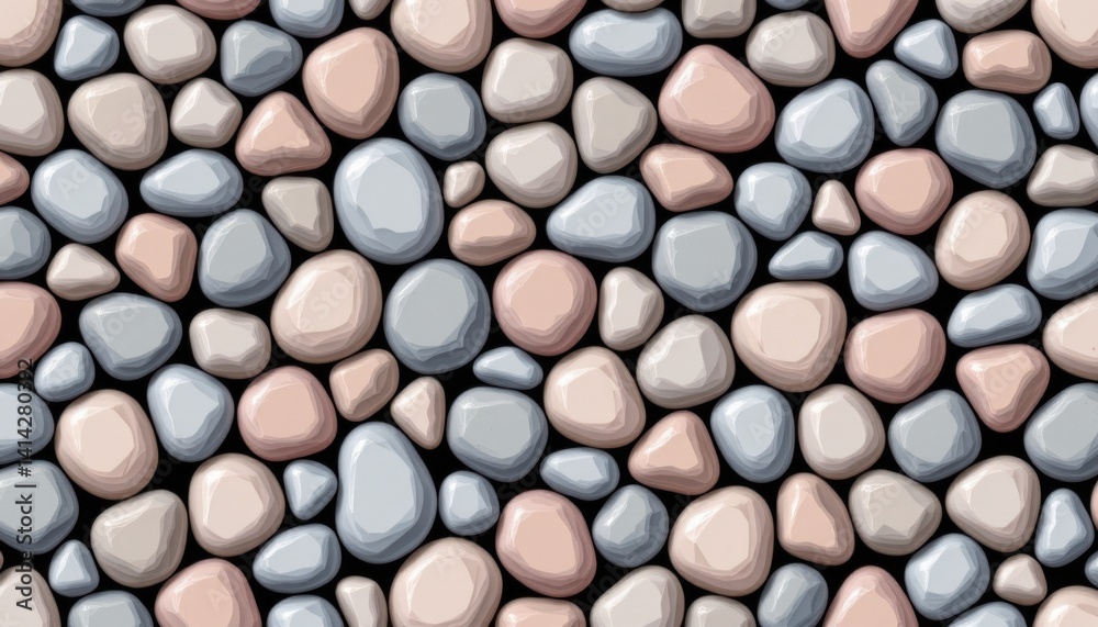 Natural pebbles and stones display nature setting graphic design textured background close-up view organic aesthetic Natural pebbles and stones display nature setting graphic design textured background close-up view organic aesthetic
