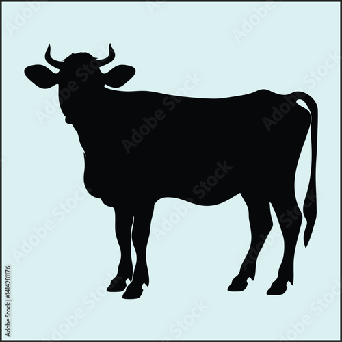 Cow Silhouette, Farm