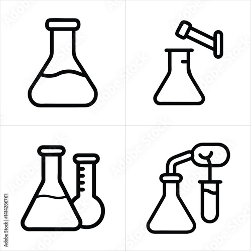 chemical icon set
