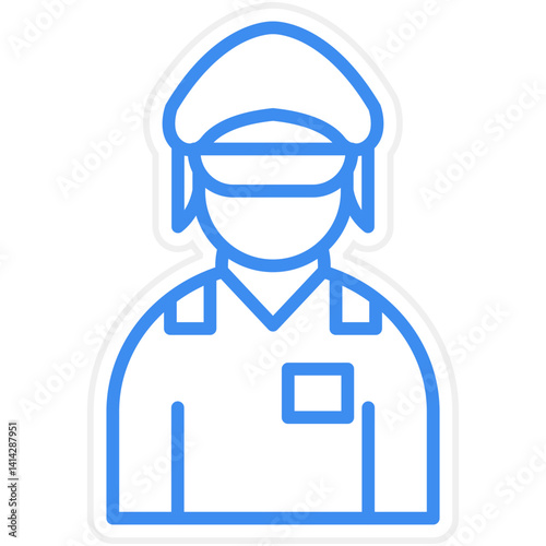 Police Women icon style