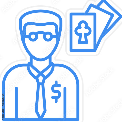 Gambler icon style
