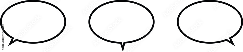 Speech Bubble set. Talk bubble. Speech bubbles collection. Vector Illustration Speech Bubble set. Talk bubble. Speech bubbles collection. Vector Illustration