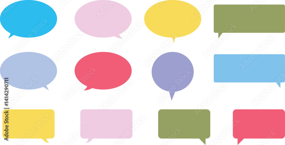 Speech Bubble set. Talk bubble. Speech bubbles collection. Vector Illustration Speech Bubble set. Talk bubble. Speech bubbles collection. Vector Illustration