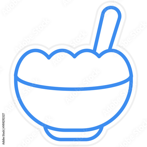 Porridge icon style