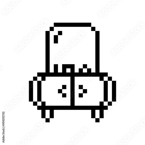 dressing table mirror pixel art