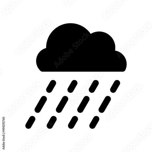雨雲のアイコンイラスト