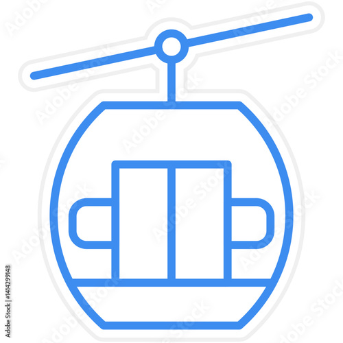 Cable Car icon style