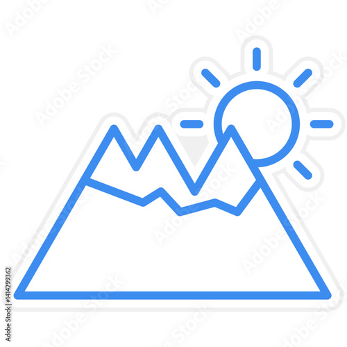 Mountain icon style
