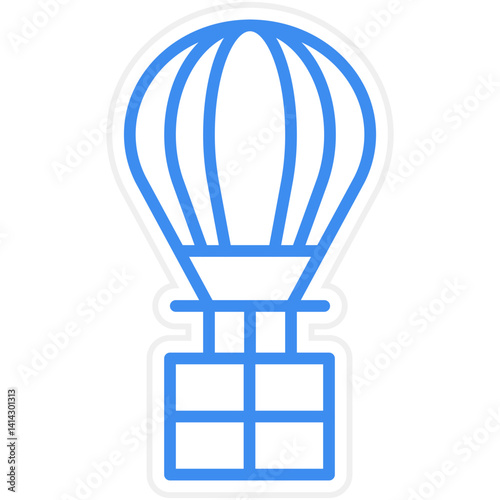 Parachute icon style