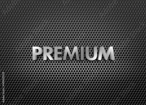 Premium Word Modern Metallic Honeycomb