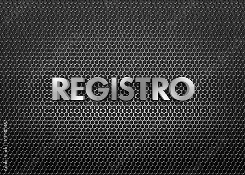 Registro Word Modern Metallic Honeycomb