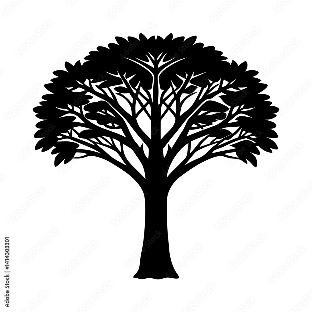 Obraz premium African Tree Silhouette