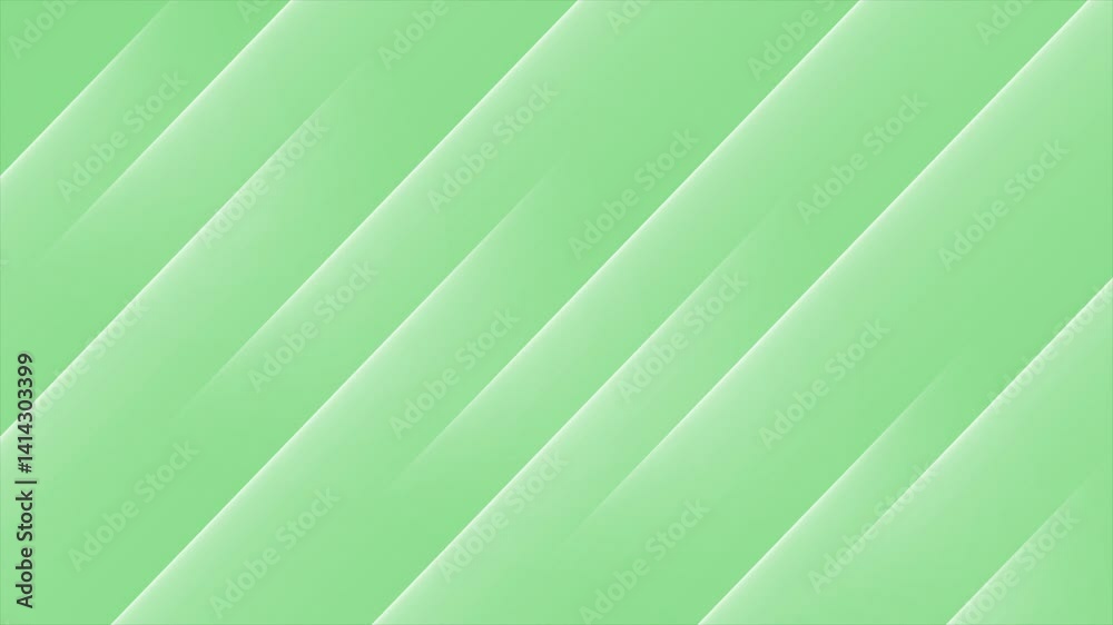 Green color diagonally wiggling parallel lines gradient design loop able geometrical background