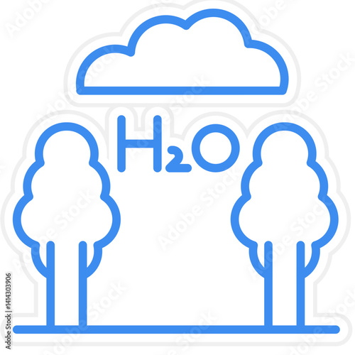 Oxygen Production icon style