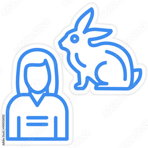 Animal Handler Female icon style